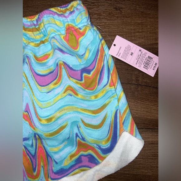 NWT Target Wild Fable Aqua/Orange Swirl Shorts - Picture 3 of 5